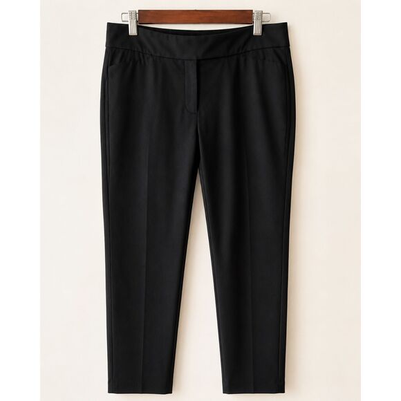White House Black Market Pants - White House Black Market Perfect Form Ankle Pants Black Size 8R Women's Slim Car